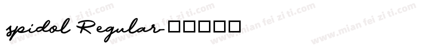 spidol Regular字体转换